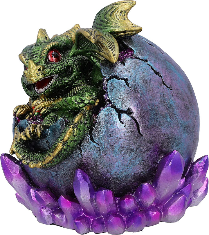 Nemesis Now Emerald Hatchling Glow Dragonling Green Dragonling Kristallfigur,