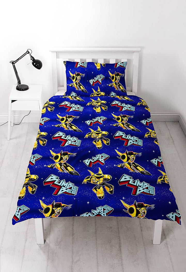 Transformers TRAHERDS001UK1 „Hero“ Einzelbett-Bettwäsche-Set – wiederholtes Druckdesign