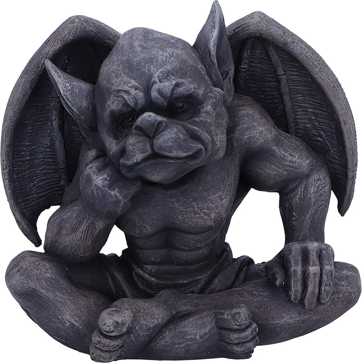 Nemesis Now Laverne dunkelschwarze groteske Gargoyle-Figur, 13 cm