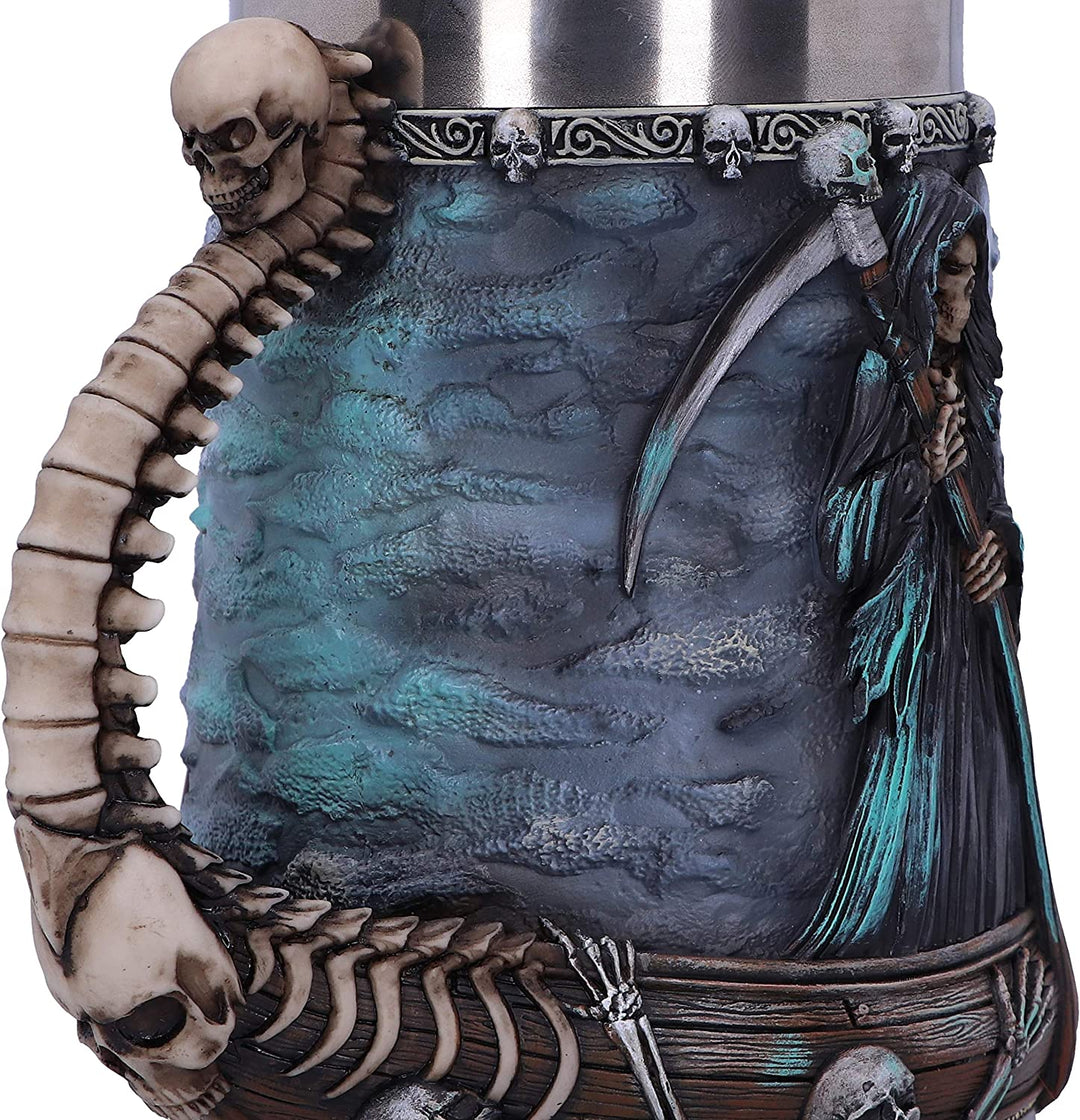 Nemesis Now River Styx Grim Reaper Krug, Blau, 17,5 cm