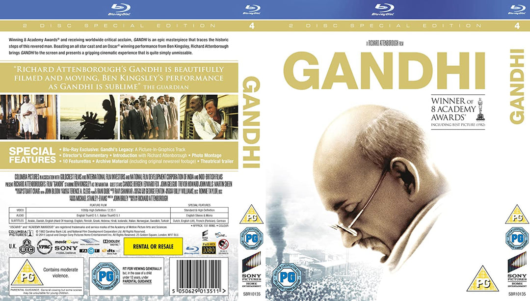 Gandhi [2009] [Region Free] – Drama [BLu-ray]