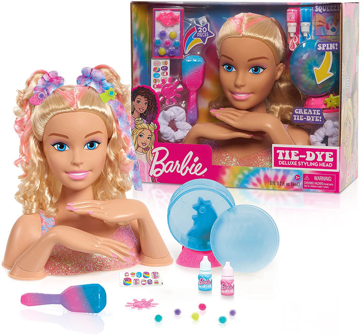 JP Barbie JPL63651 Barbie Deluxe Blonde Tie Dye Stylingkopf, mehrfarbig
