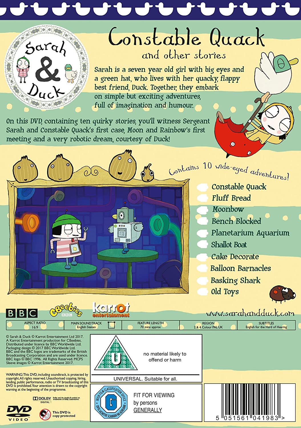 Sarah &amp; Duck – Constable Quack [2017] – Animation [DVD]