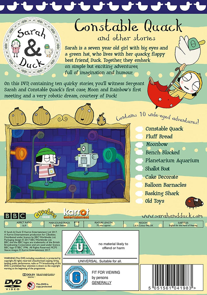 Sarah &amp; Duck – Constable Quack [2017] – Animation [DVD]