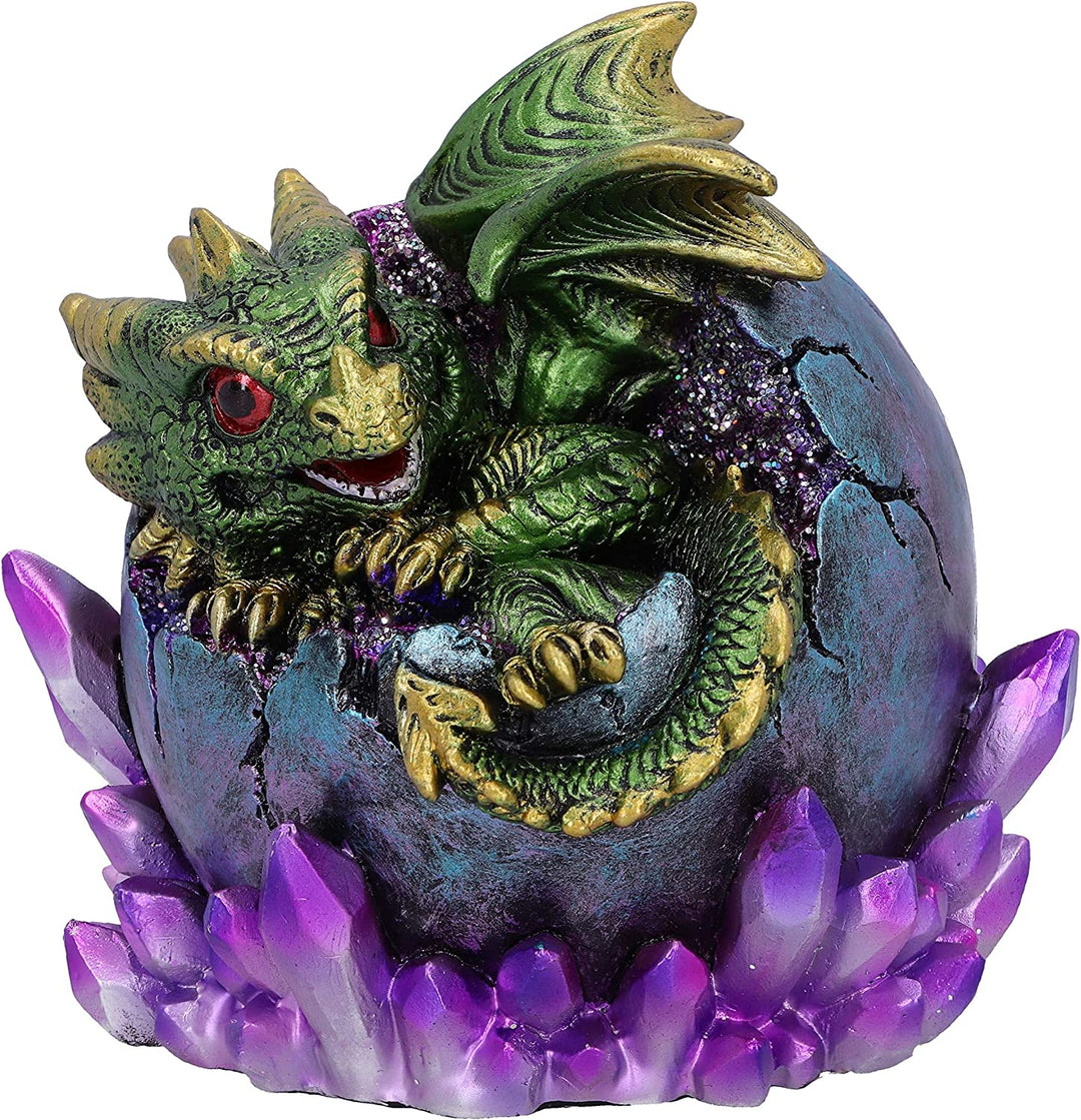 Nemesis Now Emerald Hatchling Glow Dragonling Green Dragonling Kristallfigur,