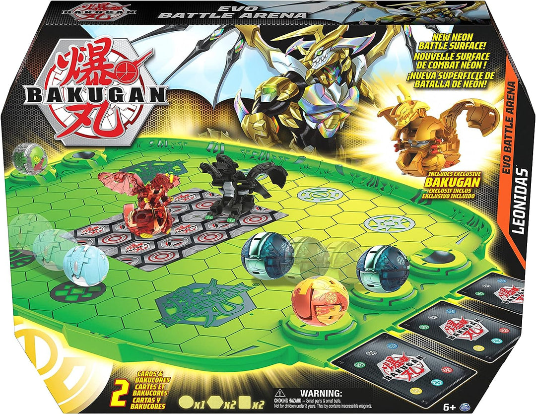 BAKUGAN Evo Battle Arena, Includes Exclusive Leonidas for Ages 6 and Up,