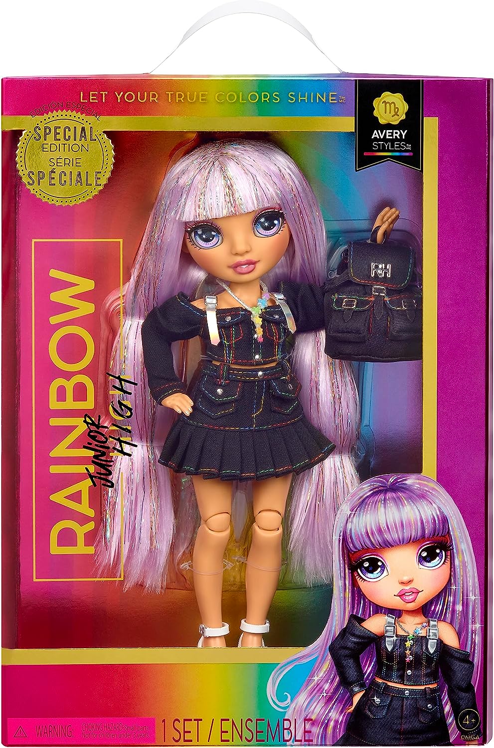 Rainbow High Jr High Special Edition Avery Styles Puppe Regenbogen