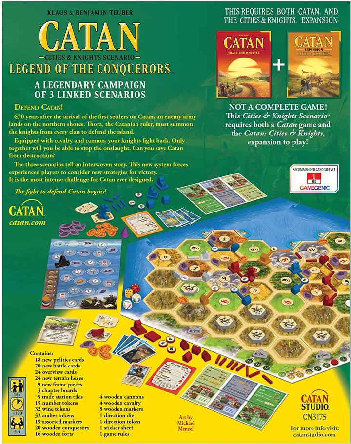 Catan: Legend of the Conquerors Cities &amp; Knights-Szenario