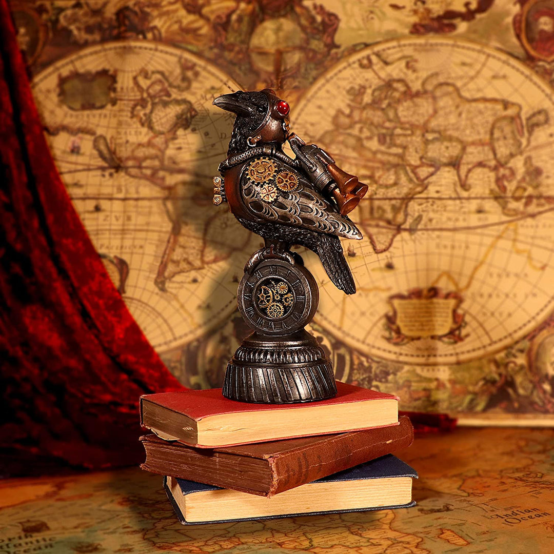 Nemesis Now Steampunk Rivet Raven Figur, 24 cm