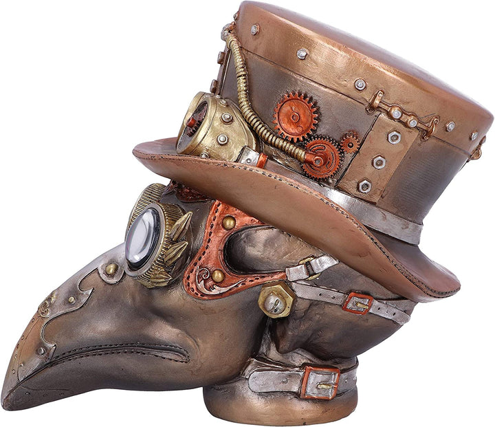 Nemesis Now Steampunk Beaky Automaton Apothecary Plague Doctor Büstenfigur, Br