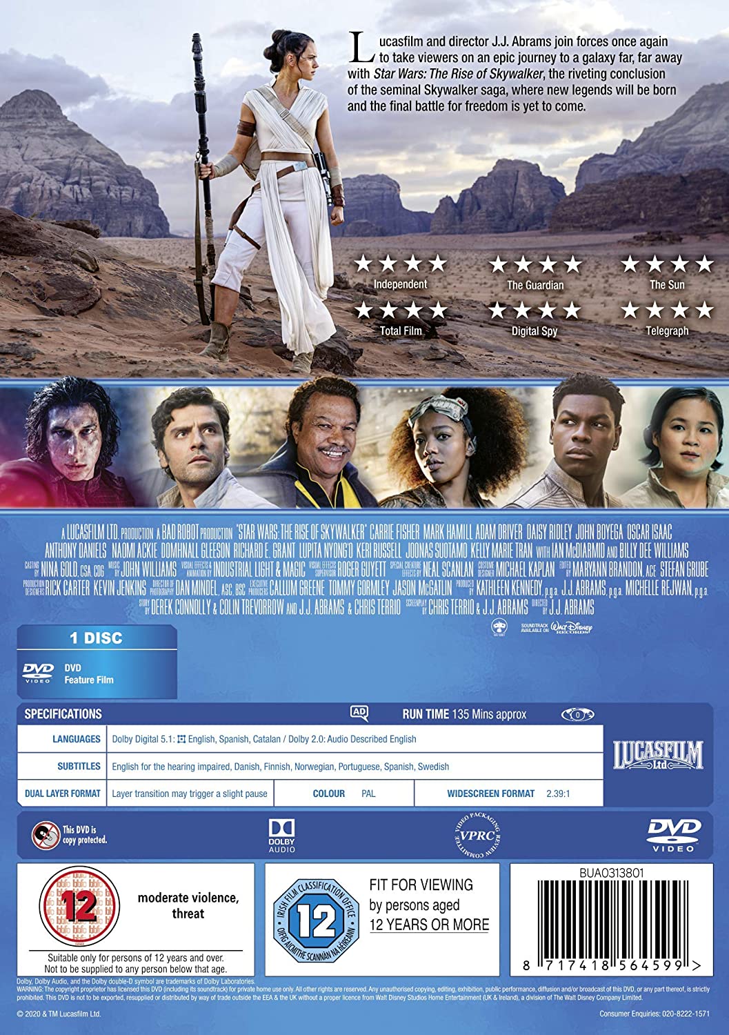 Star Wars: The Rise of Skywalker - Sci-fi Adventure [DVD]