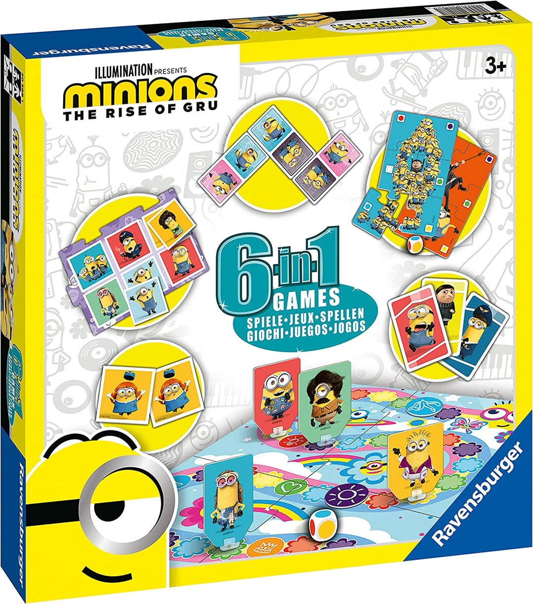 Ravensburger Minions 2 The Rise of Gru 6-in-1 Games Board Game (20598)