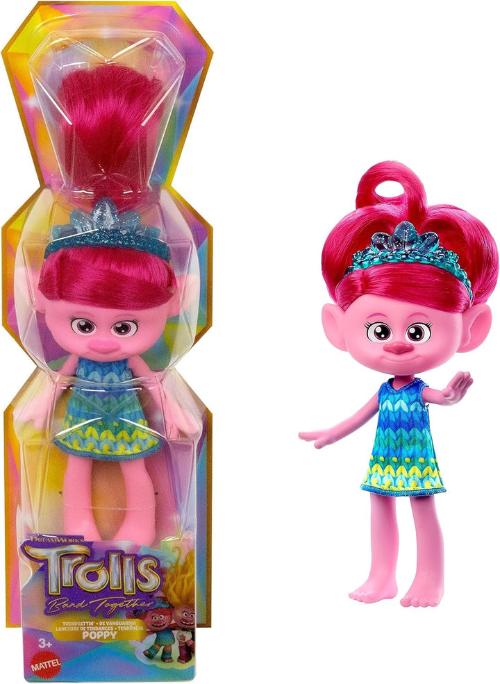 „DreamWorks Trolls Band Together ist eine trendsetzende Modepuppe, Queen Poppy mit Vib.“