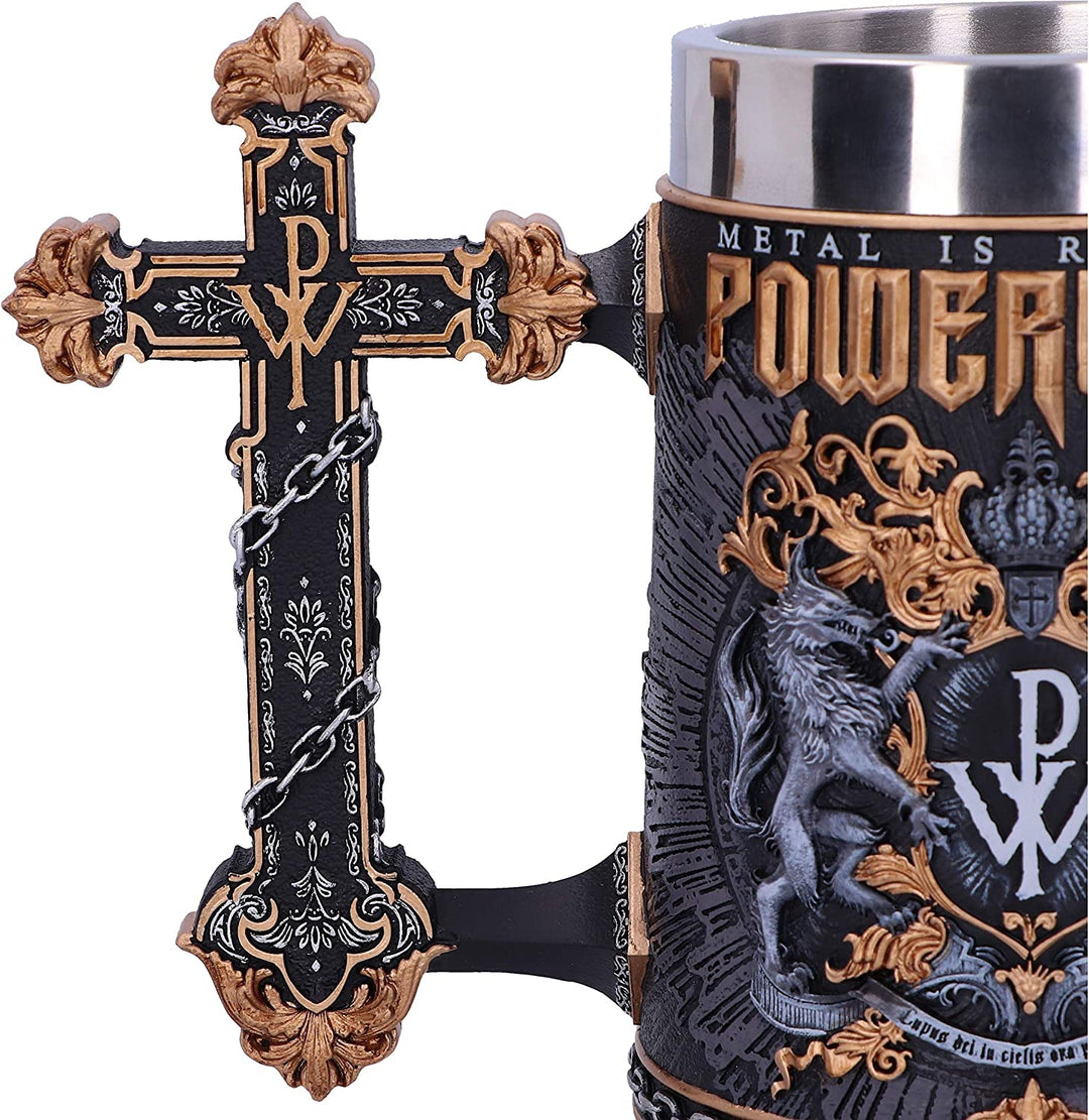 Nemesis jetzt offiziell lizenzierter Powerwolf Metal is Religion Rock Band Humpen, Schwarz