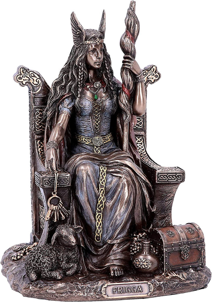 Nemesis Now Frigga, Göttin der Weisheit, 19 cm, Kunstharz, Bronze