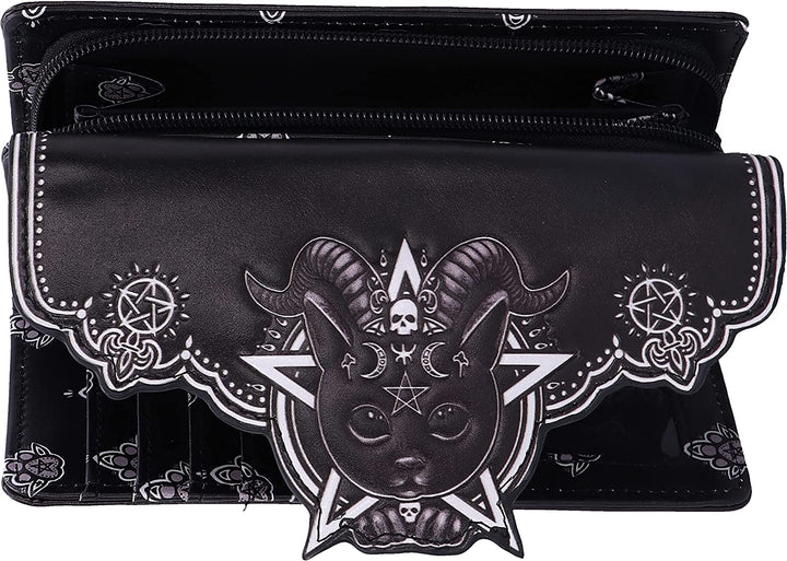 Nemesis Now Pawzuph geprägte Geldbörse 18,5 cm, Schwarz