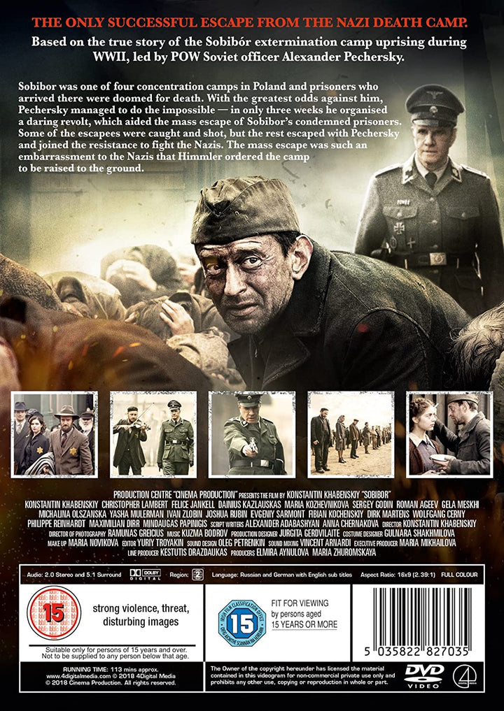 Escape From Sobibor – Krieg/Drama [DVD]