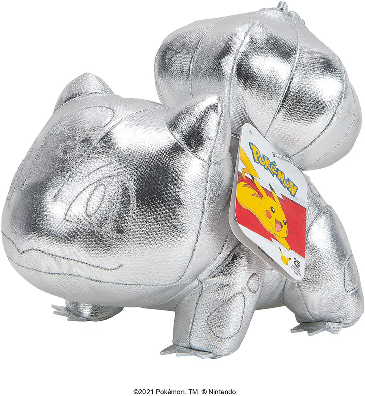 Pokemon PoKEMoN 674 PKW0237 EA 25th Celebration 8" Silber Bulbasaur Plüsch, Slive