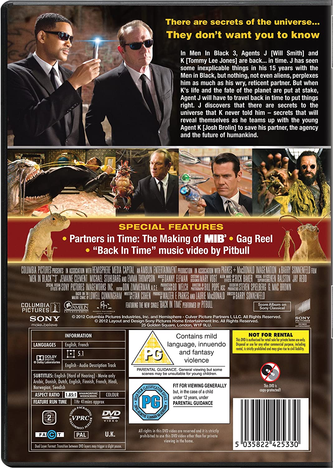 Men in Black 3 (2012) - DVD