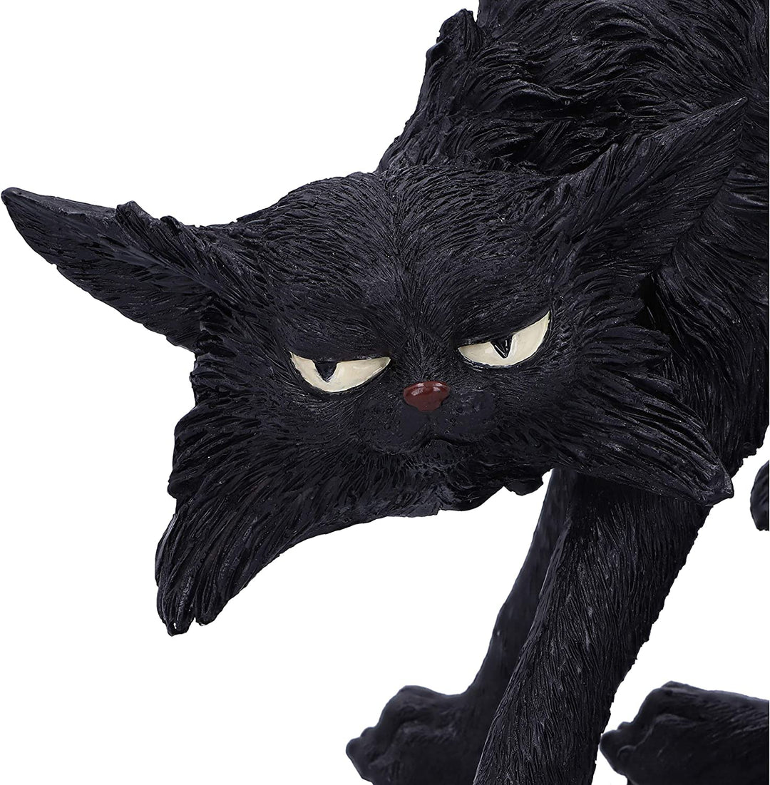 Kleine schwarze Katze Hexen Vertraute Figur Spite 23,5 cm
