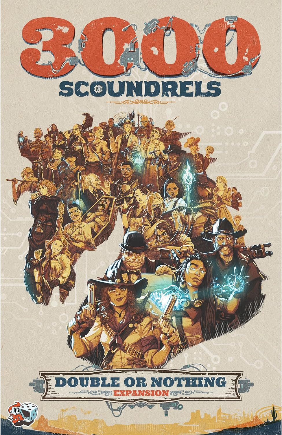 3000 Scoundrels: Double or Nothing Board Game Expansion - Enhance Your Games with New Mechanics and Strategies! Family Game