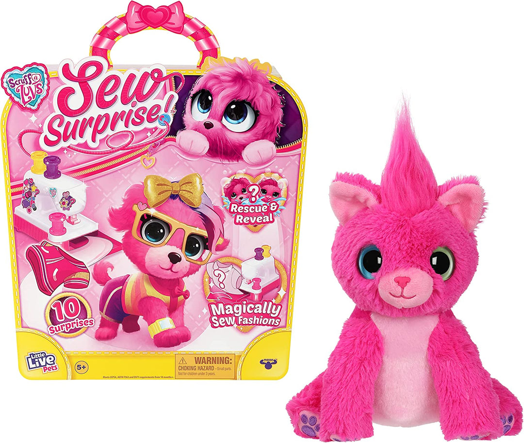 Little Live Scruff-A-Luvs Sew Surprise Fashion Plüsch-Rosa-Sortiment