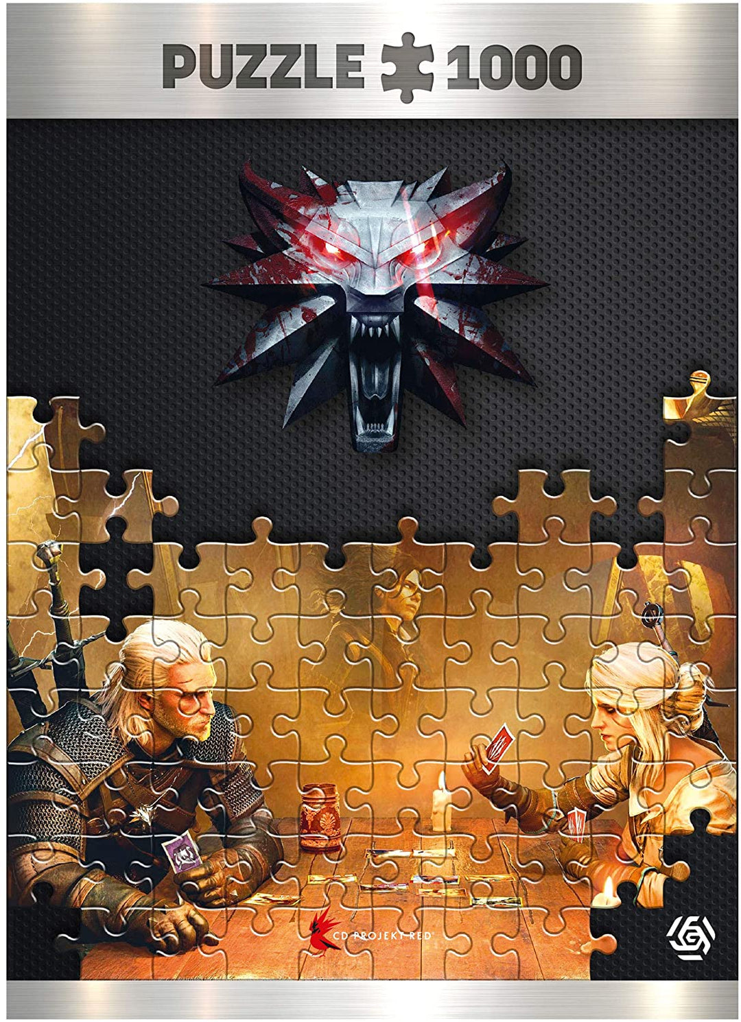 Good Loot The Witcher Playing Gwent – ​​1000 Teile Puzzle 68 cm x 48 cm | inklusive Poster und Tasche | Spielgrafiken für Erwachsene und Jugendliche