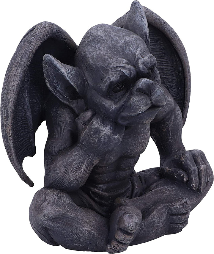 Nemesis Now Laverne dunkelschwarze groteske Gargoyle-Figur, 13 cm