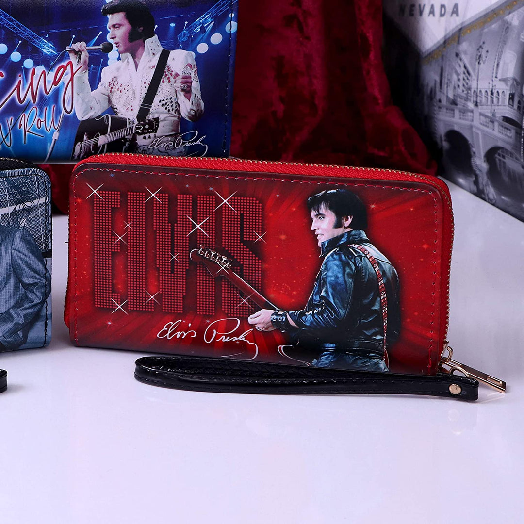 Nemesis Now Elvis 68 Performance Red Damen-Geldbörse, Polyurethan, 19 cm