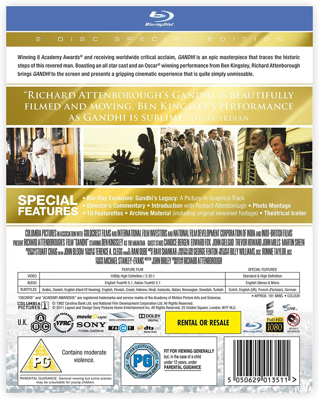 Gandhi [2009] [Region Free] – Drama [BLu-ray]