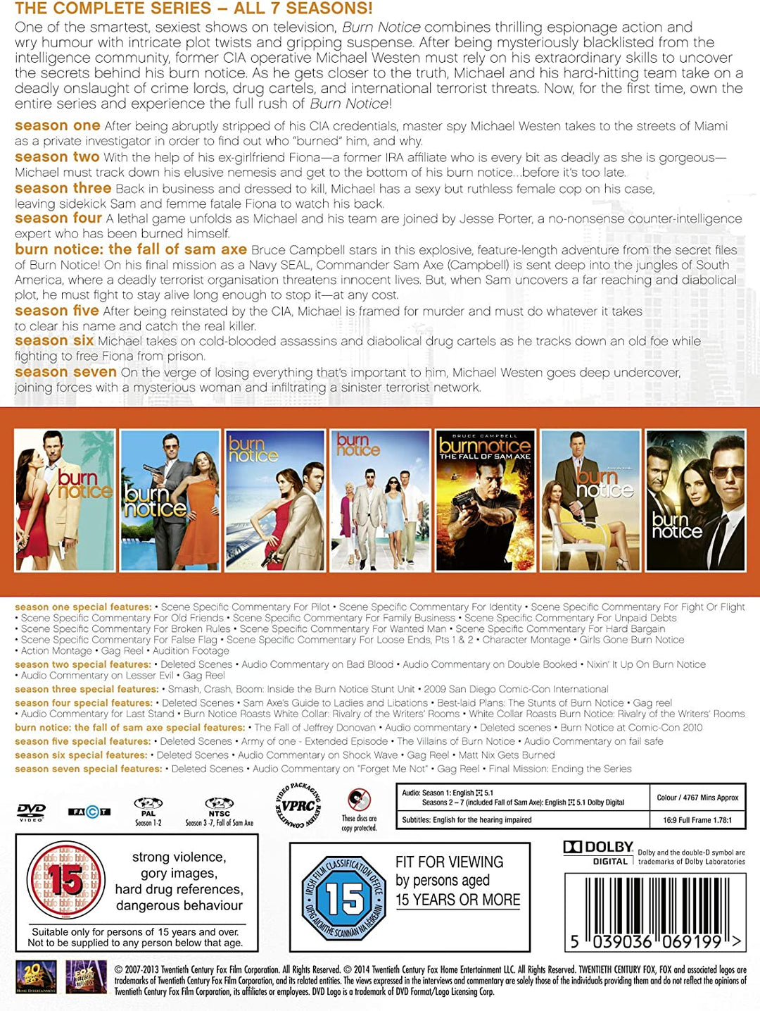 Burn Notice – Die komplette Serie [2014] – Thriller [DVD]