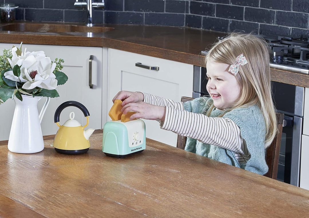 Casdon 65150 Morphy Richards Interaktiver Spielzeug-Toaster und Wasserkocher für Kinder im Alter
