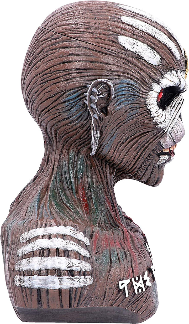 Nemesis Now offiziell lizenzierte Iron Maiden Book of Souls Eddie Büstenbox, braun, 26 cm