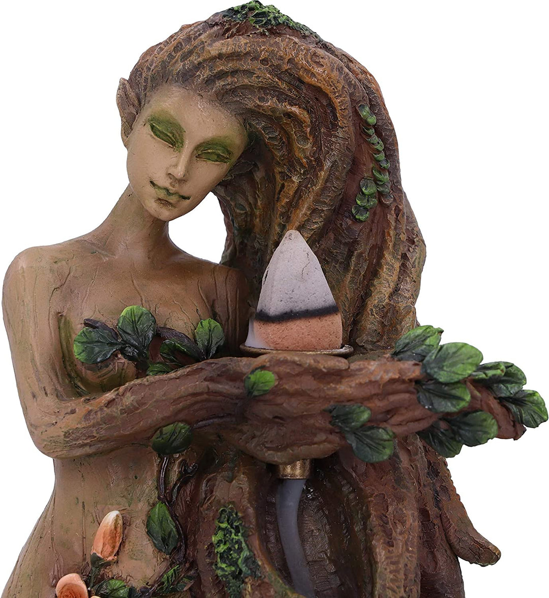 Lady Earth Female Tree Spirit Natürlicher Rückfluss-Räuchergefäß