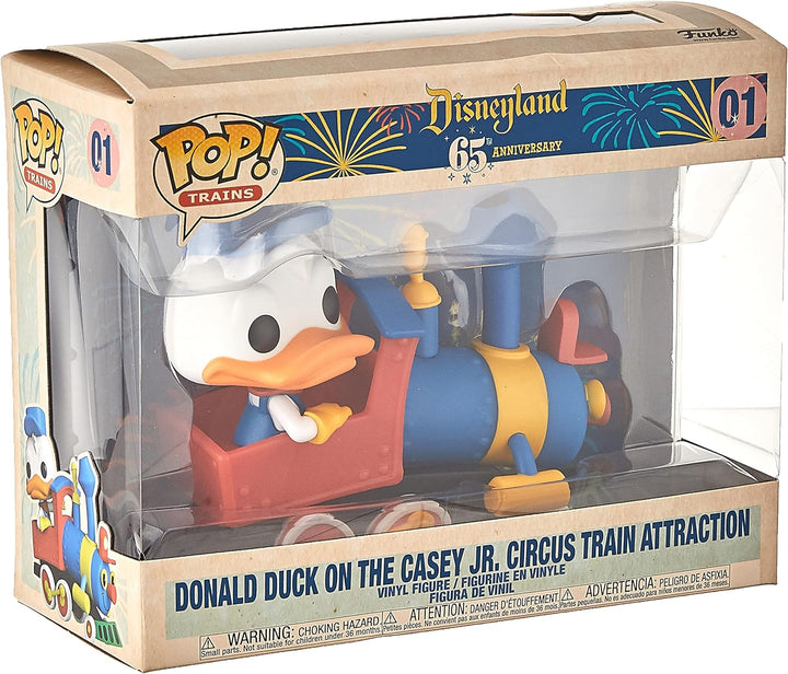 Disney Casey Jr Zirkuszugfahrt Donald Duck mit Engine Pop! Vinylfigur