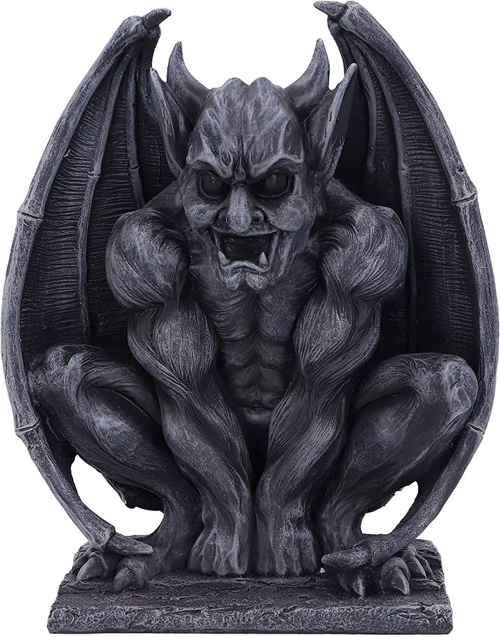 Nemesis Now Adalward dunkelschwarze groteske Gargoyle-Figur, 26 cm