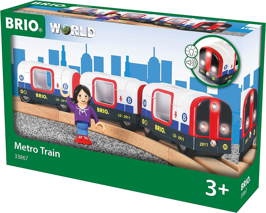 BRIO World Metro Tube Train für Kinder ab 3 Jahren – kompatibel mit allen BRIO Railway Sets und Zubehör