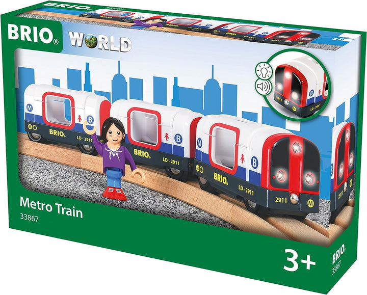 BRIO World Metro Tube Train für Kinder ab 3 Jahren – kompatibel mit allen BRIO Railway Sets und Zubehör