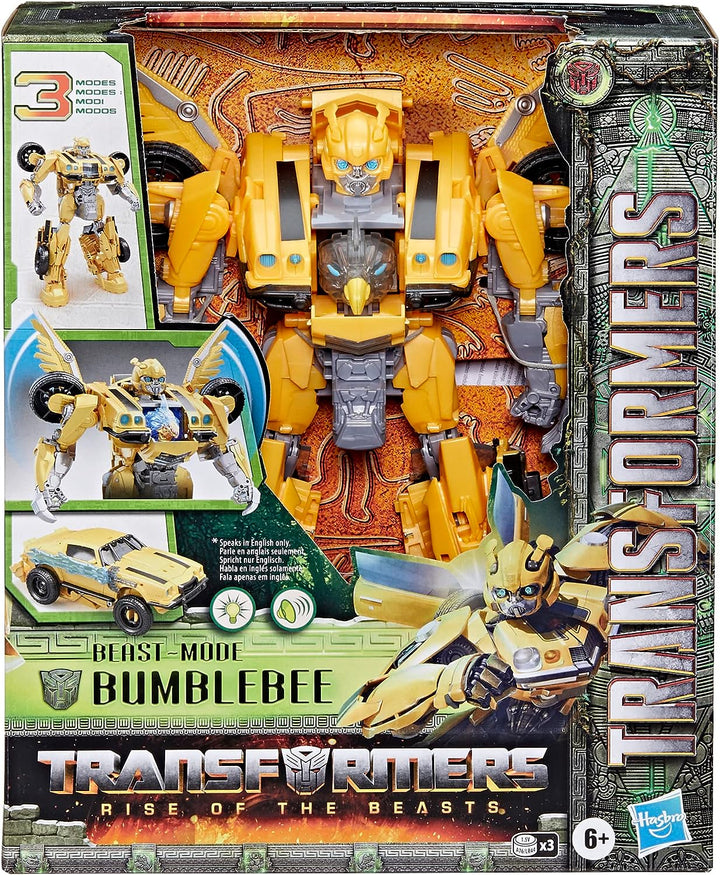 Transformers: Rise of the Beasts Beast-Mode 25,4 cm große Bumblebee-Actionfigur