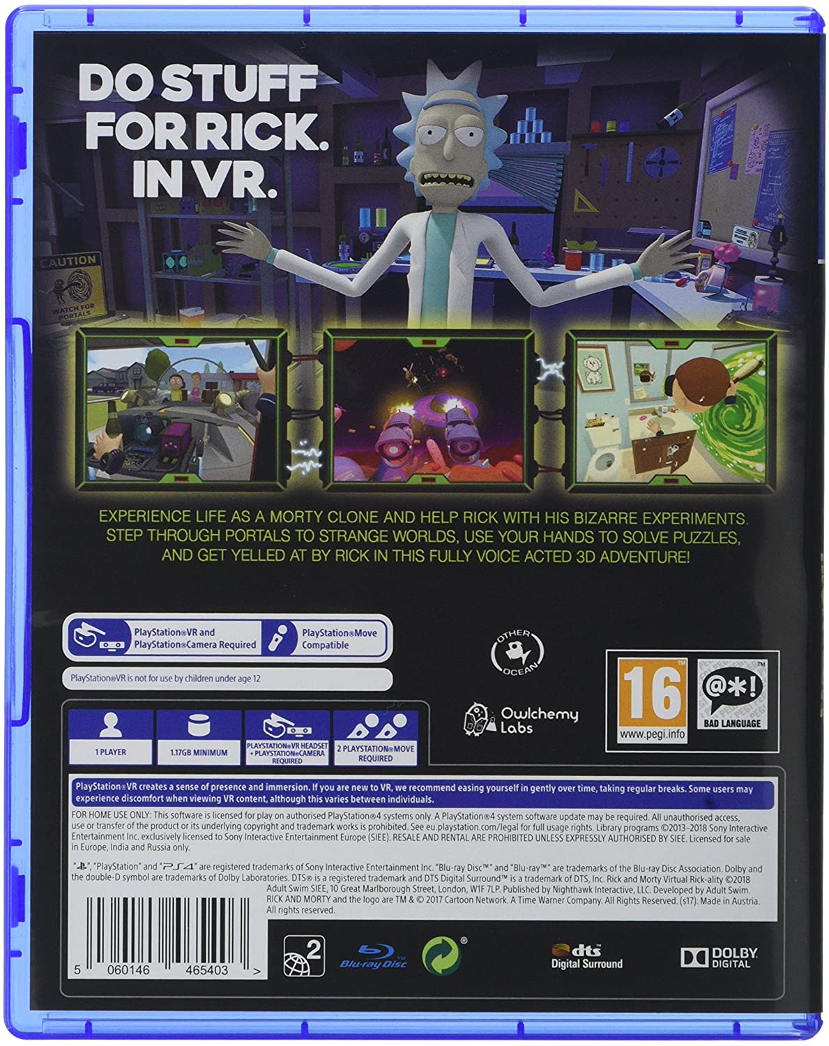 Rick and Morty: Virtual Rick-Ality - PS4 Virtual Reality Edition