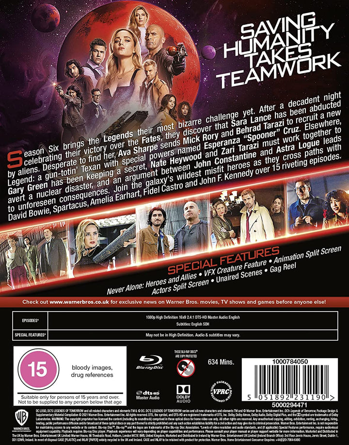 DC's Legends of Tomorrow S6 [2021] [Region Free] – Fernsehserie [Blu-ray]