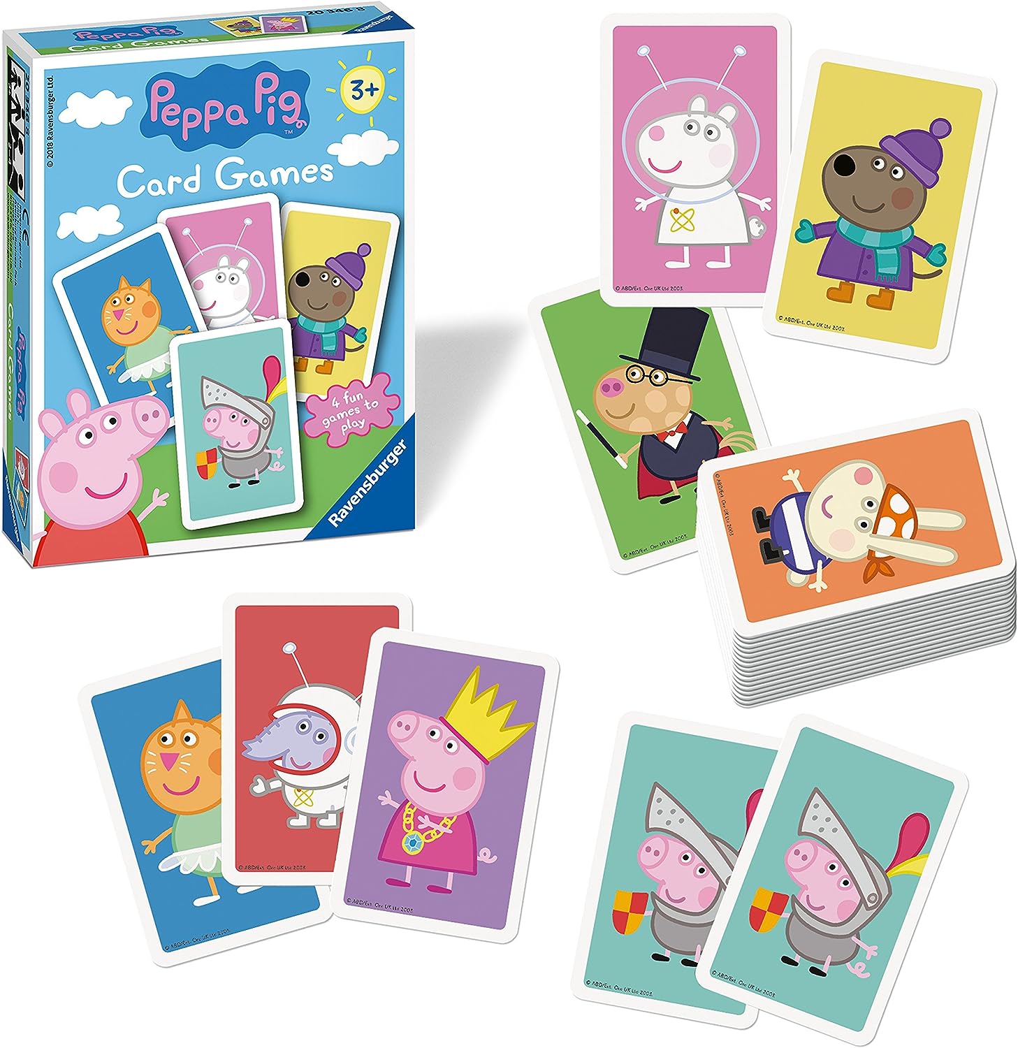 Ravensburger Peppa Pig Card Game for Kids - Snap, Happy Families, Swap or Pairs