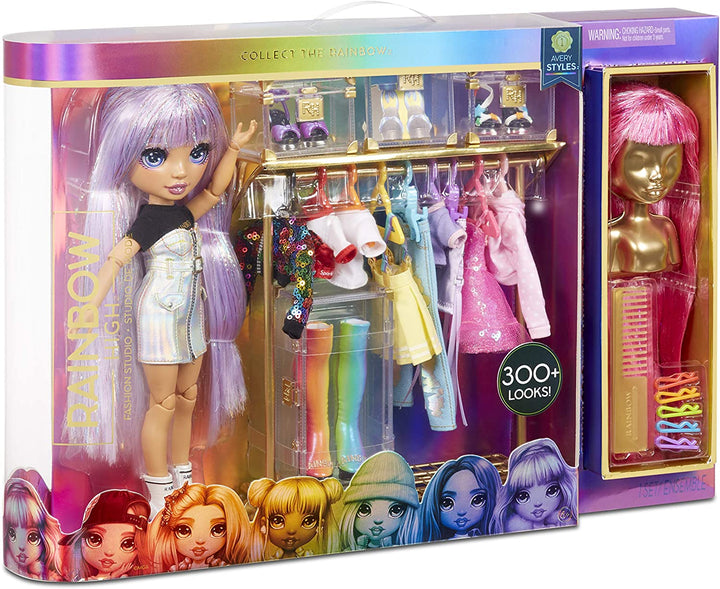 Rainbow High Fashion Studio – Exklusive Puppe mit Kleidung, Accessoires und 2 Spars