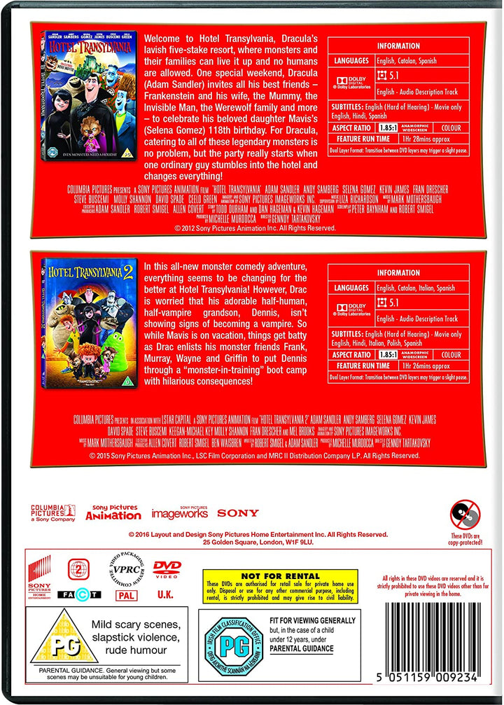Hotel Transylvania 1&amp;2 – Familie/Komödie [DVD]
