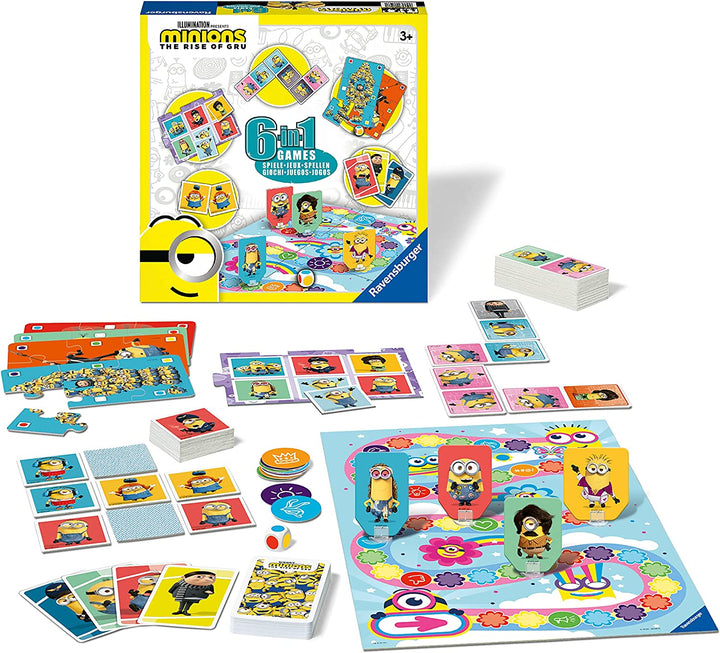 Ravensburger Minions 2 The Rise of Gru 6-in-1 Games Board Game (20598)