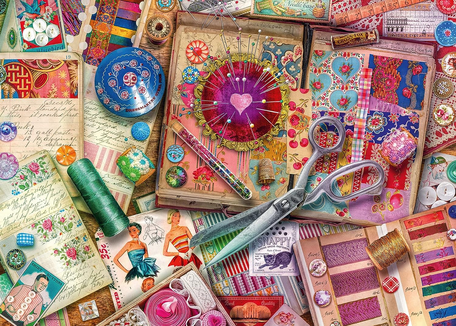 Ravensburger Aimee Stewart Vintage Dressmaking 1000 Piece Jigsaw Puzzle 3