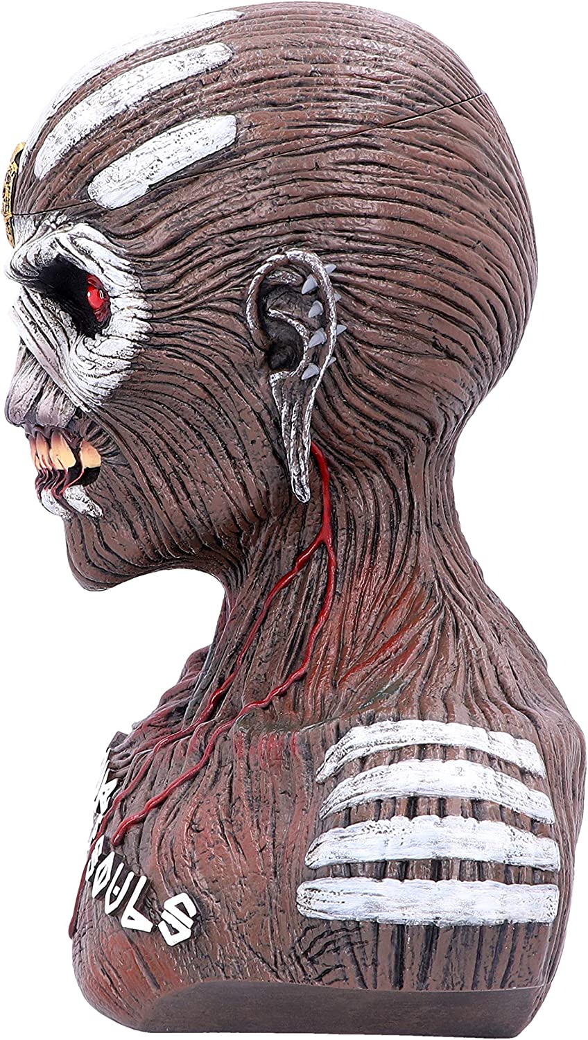 Nemesis Now offiziell lizenzierte Iron Maiden Book of Souls Eddie Büstenbox, braun, 26 cm