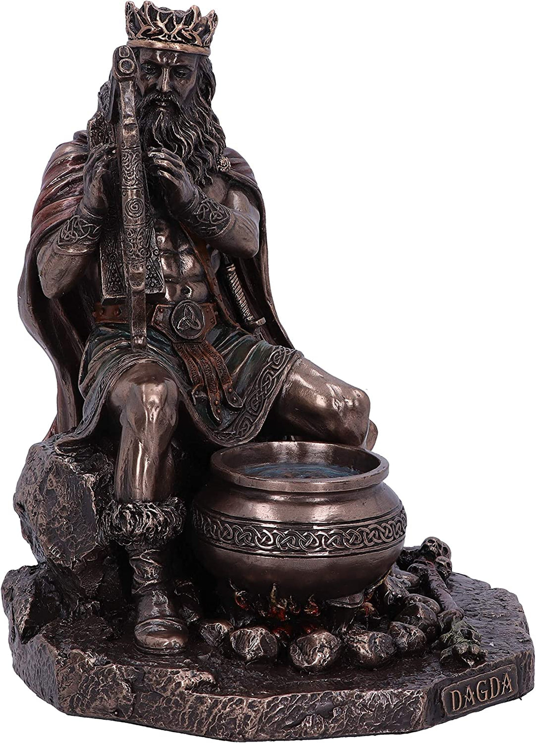 Nemesis Now Bronze Dagda King of Tuatha De Danann, Bronze, 18,5 cm
