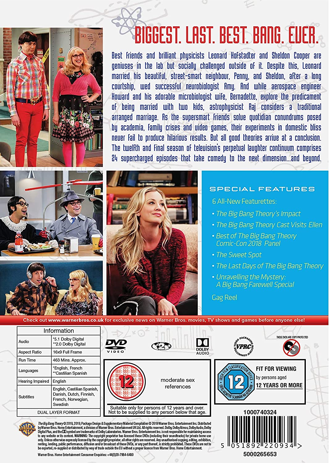 The Big Bang Theory: Staffel 12 [2018] [2019] – Sitcom [DVD]