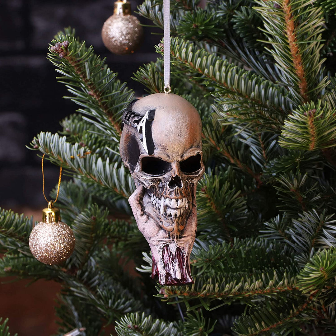 Nemesis Now offiziell lizenziertes Metallica Sad But True Festliches hängendes Dekoornament, Natur, 10,8 cm